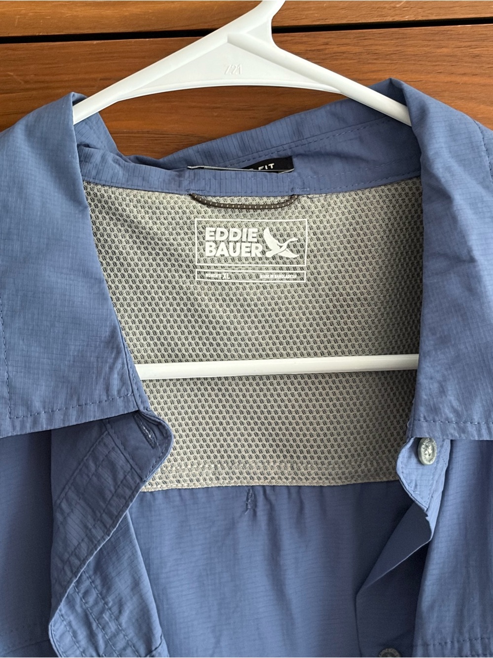 Eddie Bauer Classic Fit Button-Up Shirt in Slate Blue - Picture 3 of 10